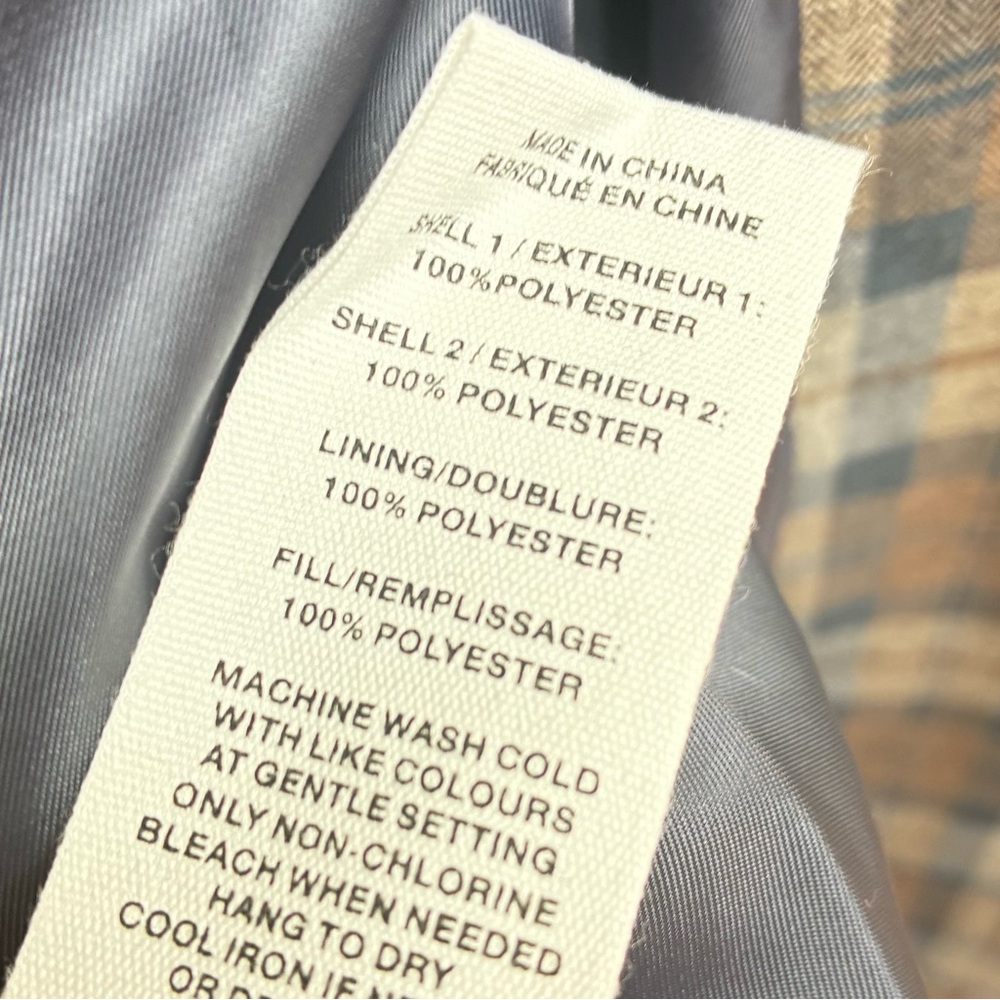 Avec Les Filles NWOT Plaid Trenchcoat Sz Large - Picture 10 of 11